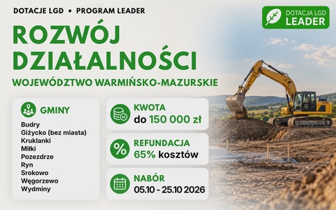 LGD Rozwój działalności (Warmińsko-Mazurskie)