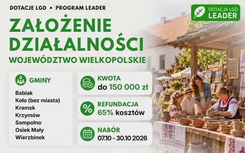 LGD Założenie działalności (Wielkopolskie)