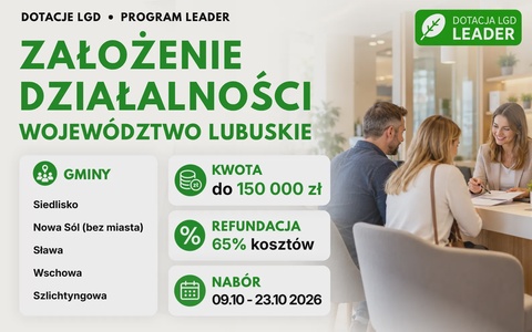 LGD Założenie działalności (Lubuskie)