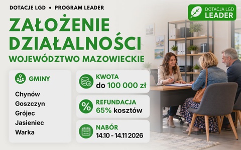 LGD Założenie działalności (Mazowieckie)