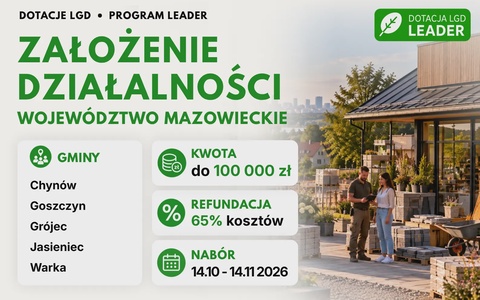 LGD Założenie działalności (Mazowieckie)