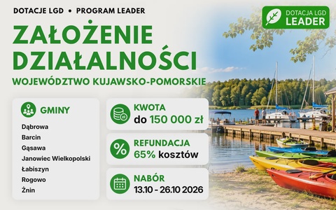 LGD Założenie działalności (Kujawsko-Pomorskie)