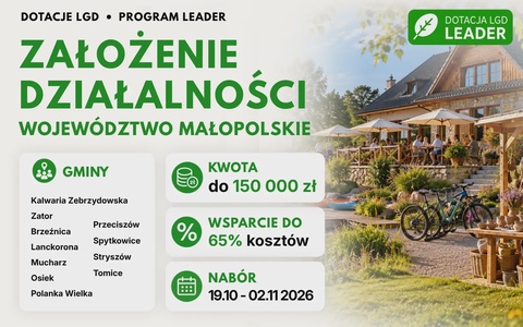 LGD Założenie działalności (Małopolskie)