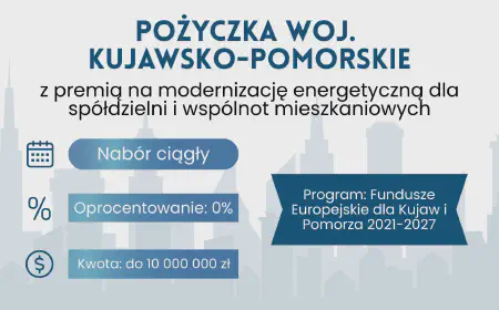 Pożyczka z premią na modernizację energetyczną dla spółdzielni i wspólnot mieszkaniowych