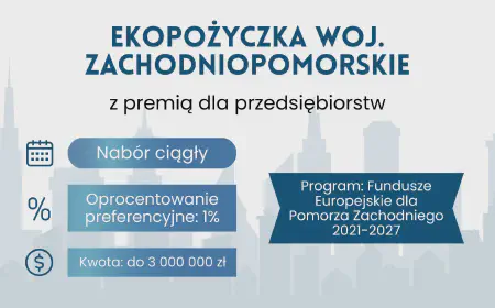 Ekopożyczka z premią – Zachodniopomorskie