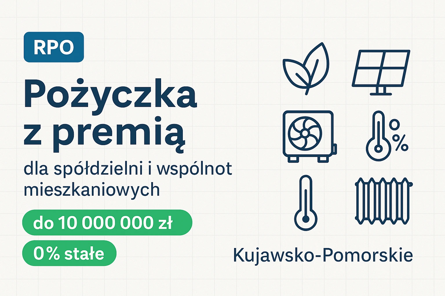 Pożyczka z premią na modernizację energetyczną dla spółdzielni i wspólnot mieszkaniowych