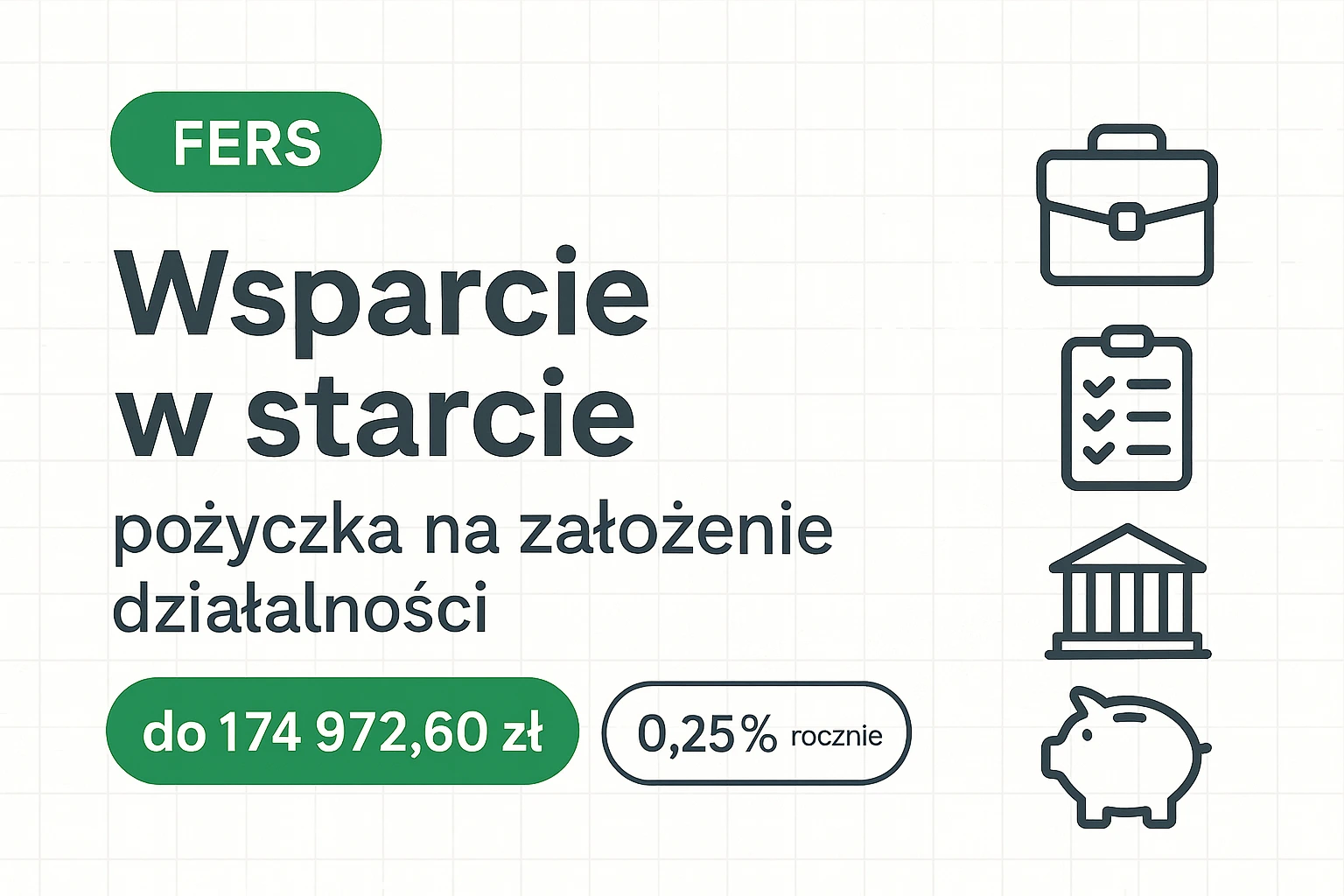 Wsparcie w starcie – pożyczka na założenie działalności (FERS)