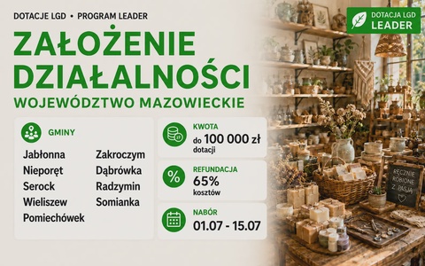 LGD Założenie działalności (Mazowieckie)