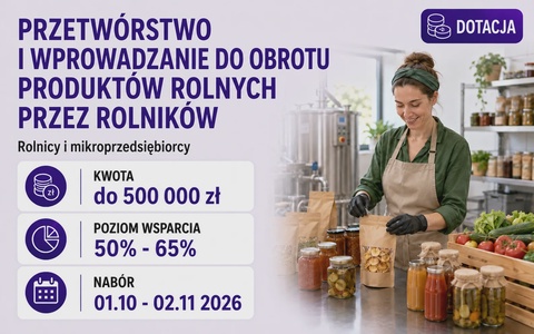 Przetwórstwo i wprowadzanie do obrotu produktów rolnych przez rolników